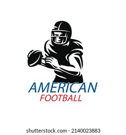 Free Vector  Hand drawn flat design american football logo