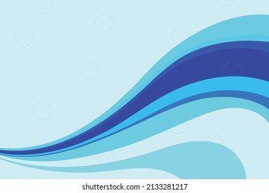 Vector de fondo azul de diseño plano dibujado a mano