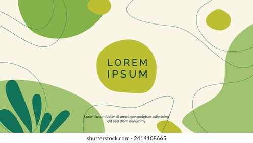 Hand drawn flat design business presentation background.