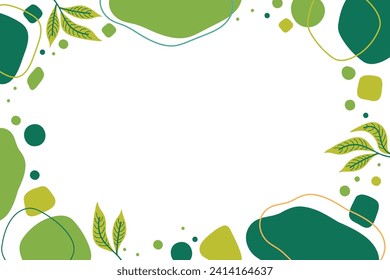 Hand drawn flat design business presentation background.