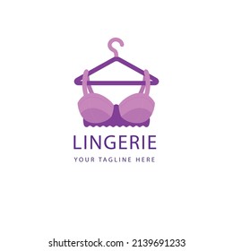 hand drawn flat design lingerie logo collection vector