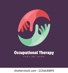 Hand Drawn Flat Design Occupational Therapy Logo