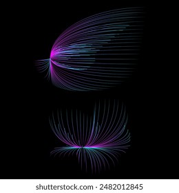 Hand drawn flat design simple flower outline sketch