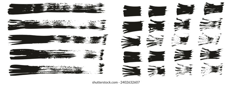 Hand Drawn Flat Fan Brush Hand Drawn Thin Straight Lines Mix High Detail Abstract Vector Background Mix Set 