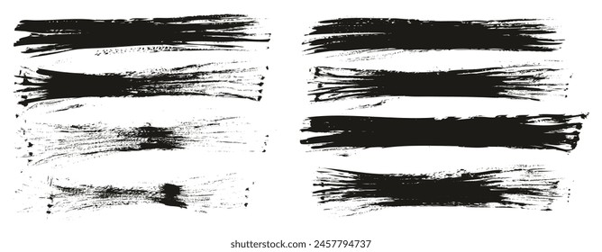 Cepillo plano dibujado a mano del ventilador Fondo largo fino Fondo Abstractas Vector de alto detalle de fondo MEGA Set 