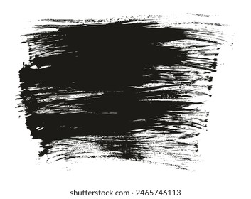 Handgezeichnete flache Fächerbürste Dünne Lange Hintergrund Hohe Detailtiefe Abstrakte Vektorgrafik Hintergrund Set 