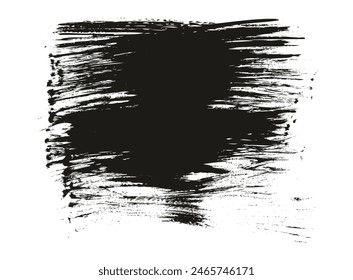 Handgezeichnete flache Fächerbürste Dünne Lange Hintergrund Hohe Detailtiefe Abstrakte Vektorgrafik Hintergrund Set 