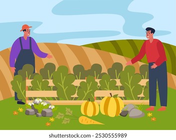 Composição das colheitas de frutos planos tirados à mão