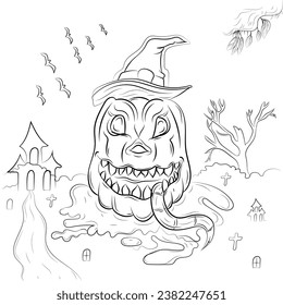 handgezeichnet, silberner Halloween-Hintergrund