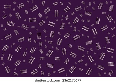 Hand drawn flat Halloween pattern design