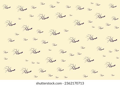 Diseño de patrones de Halloween planos dibujados a mano