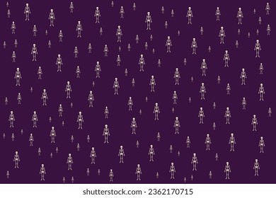 Hand drawn flat Halloween pattern design