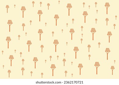 Hand drawn flat Halloween pattern design