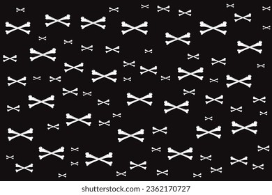 Hand drawn flat Halloween pattern design