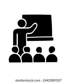 Hand Drawn flat icon for course