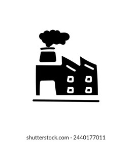 Hand Drawn flat icon for industry