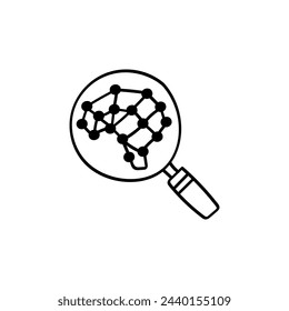 Hand Drawn flat icon for reinforcement learning