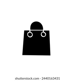 Hand Drawn flat icon for shopping bag