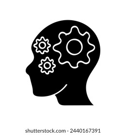Hand Drawn flat icon for thought