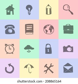 hand drawn flat icons
