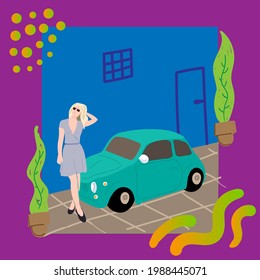 hand drawn flat illustration vector drawing