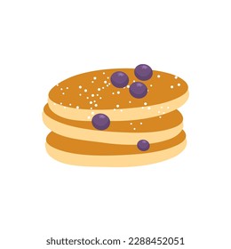 ilustración del día de crepes planos dibujados a mano