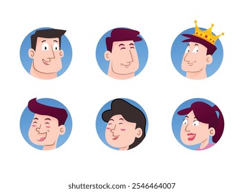 Hand Drawn Flat Profile or Avatar Illustration