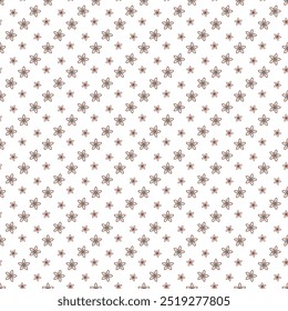 Hand drawn flat  small floral pattern design.