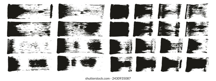 Handgezeichnete flache Schwamm Regular Artist Pinsel Gerade Linien Mischen Hohe Detail Abstrakte Vektor Hintergrund Mix Set 