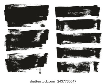 Hand Drawn Flat Sponge Regular Artist Brush Long Background Mix High Detail Abstract Vector Background Mix Set 