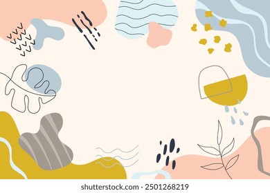Hand drawn flat terracotta background