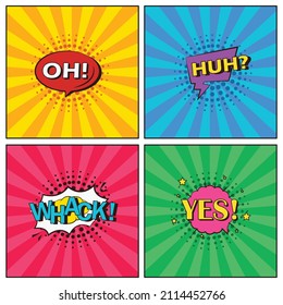 Handgezeichnete, flache, trendige Cartoon-Elemente-Sammlung Blasen für die Sprache