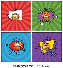 Colección de elementos de caricatura de moda y dibujado a mano