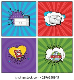 Noticias de la recolección de elementos de dibujos a la moda a la mano