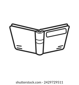 Hand drawn flat vector design stack of books illustration
