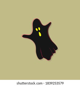 Hand drawn flat vector illustration of halloween elements
