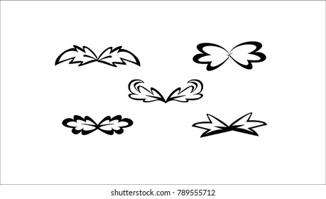 hand drawn fleurons
