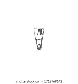 Hand drawn flippers line sketch. sketch of flippers logo icon design with scribble doodle style