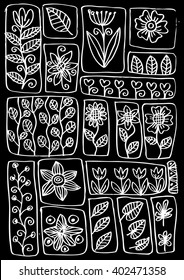 Hand drawn floral