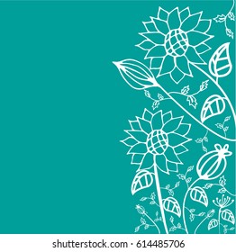 Hand drawn floral