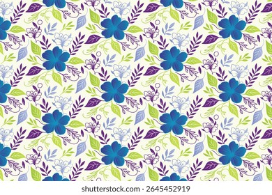 arte floral desenhada à mão com padrões de linha na moda e estrutura de folha abstrata para têxteis sem costura e embalagem


