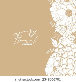 fondo floral dibujado a mano 1