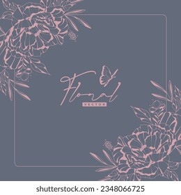 hand drawn floral background 2