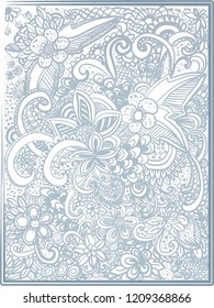 hand drawn floral background