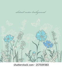 hand drawn floral background