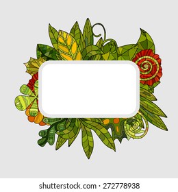 hand drawn floral background