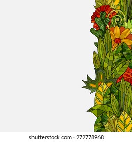 hand drawn floral background