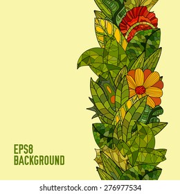 hand drawn floral background
