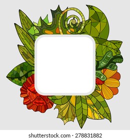 hand drawn floral background