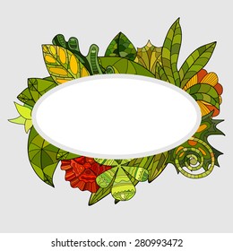 hand drawn floral background